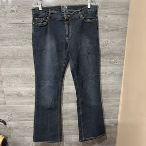 CHOR Bootcut Straight Stretch Denim Punk Jeans W 32 Inseam 32